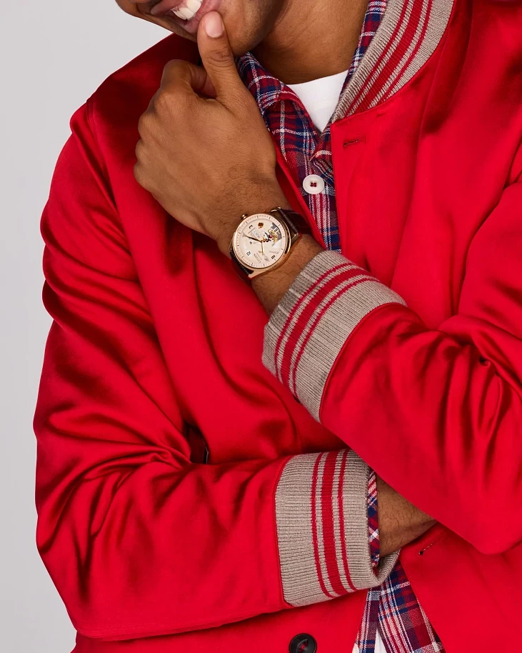 Hometown Mickey Mouse Beige Dial Leather Strap AW0088-04W | CITIZEN